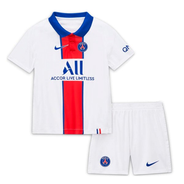 Camiseta Paris Saint Germain Segunda equipo Niños 2020-21 Blanco